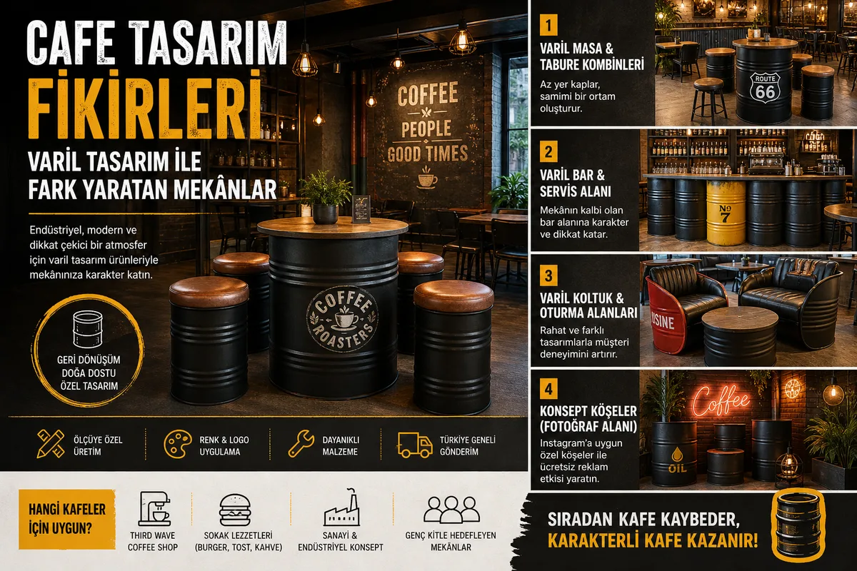 Cafe Tasarım Fikirleri