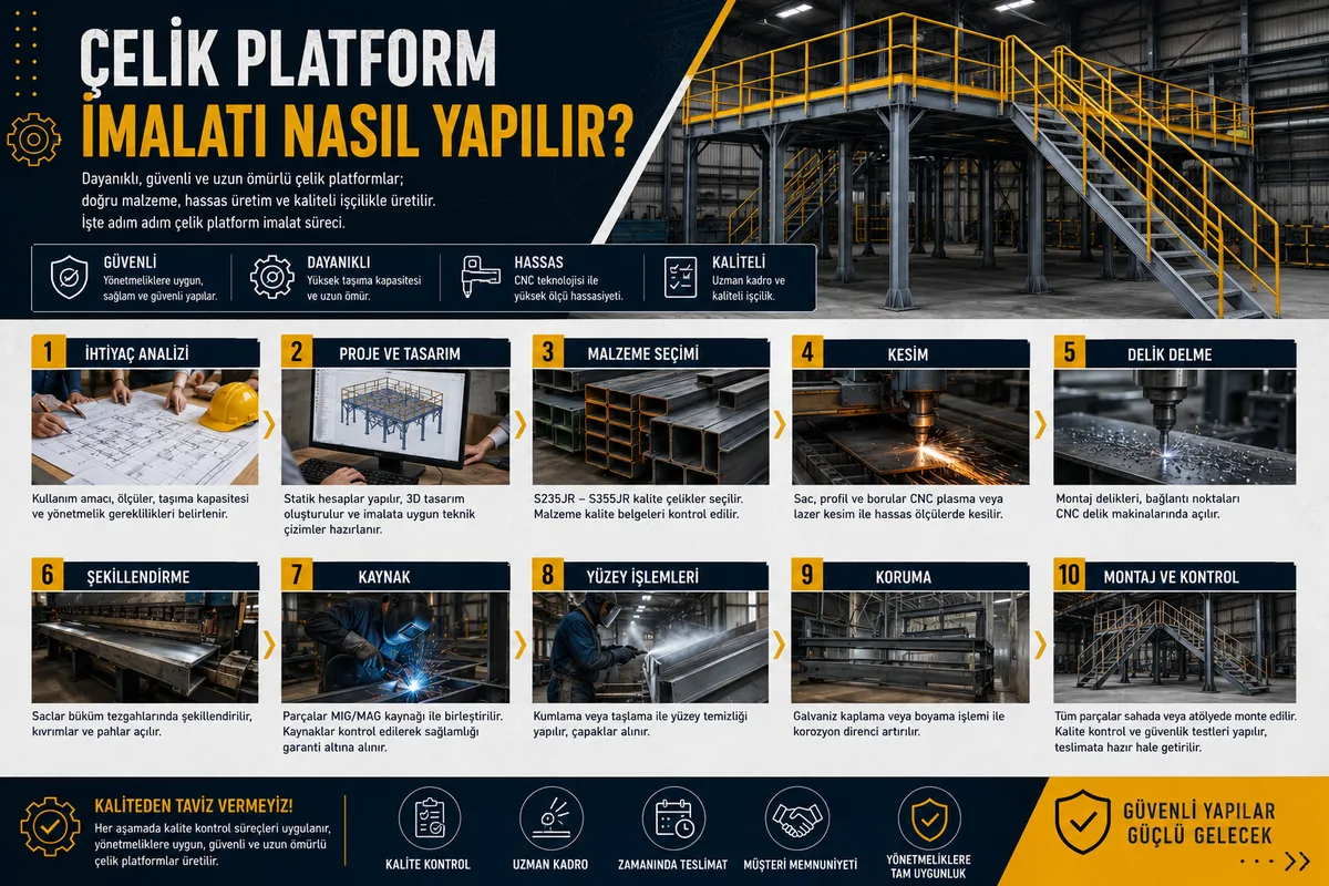 Çelik Platform İmalatı Nasıl Yapılır?