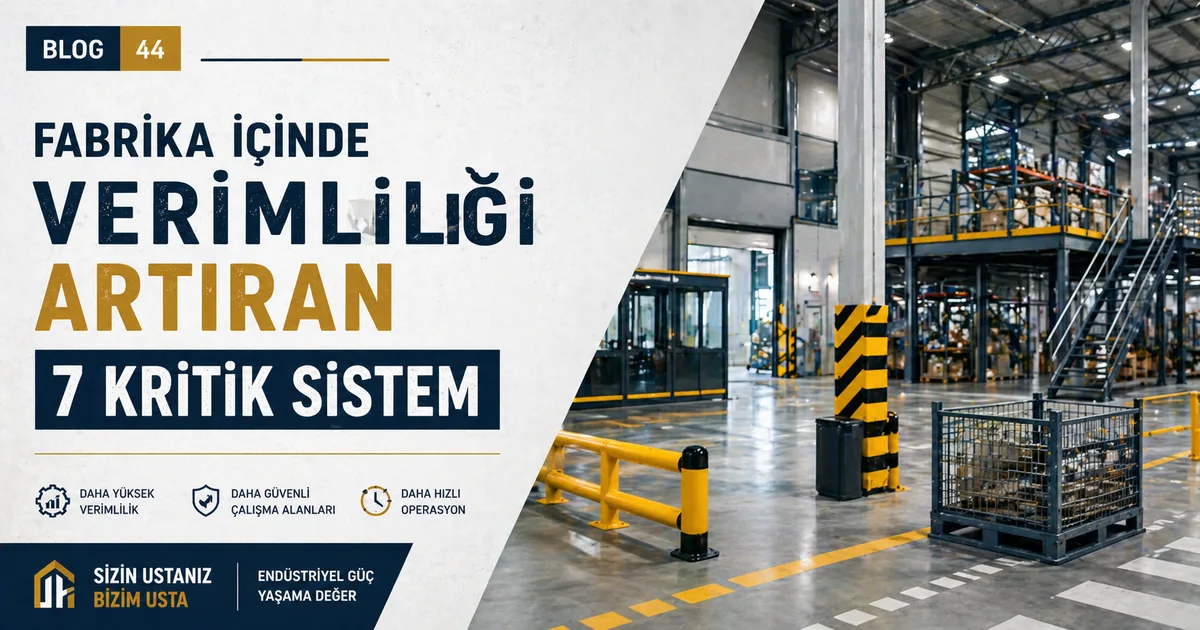 Fabrika İçinde Verimliliği Artıran 7 Kritik Sistem