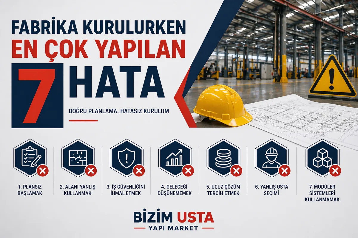 Fabrika Kurulurken En Çok Yapılan 7 Hata