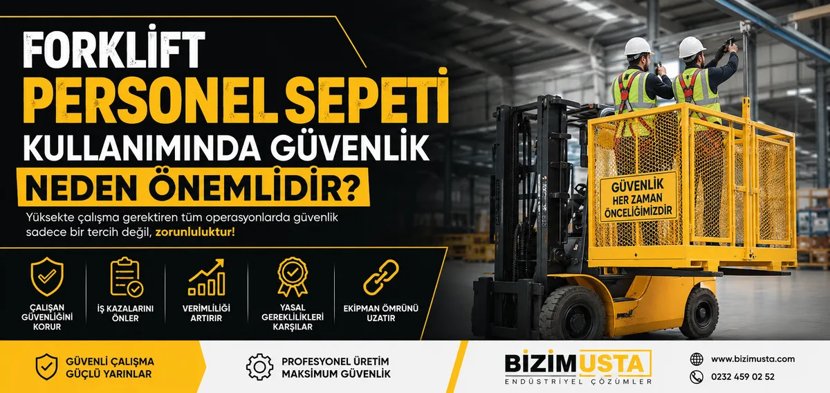Forklift Personel Sepeti Kullanımında Güvenlik Neden Önemlidir?