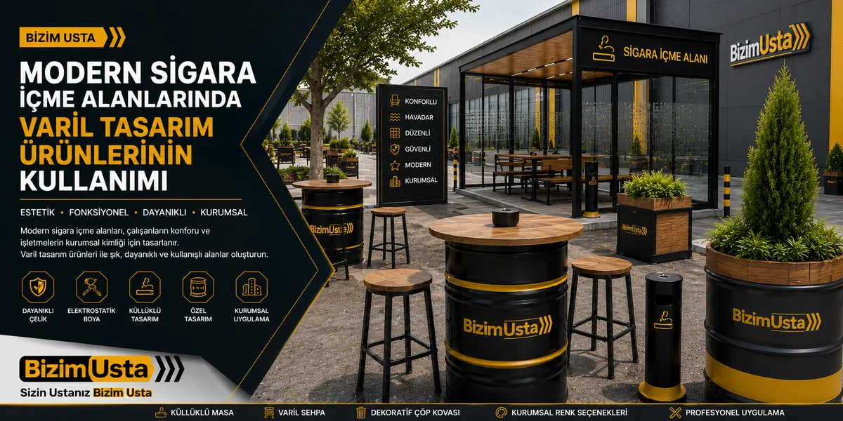 Modern Sigara İçme Alanlarında Varil Tasarım Ürünlerinin Kullanımı