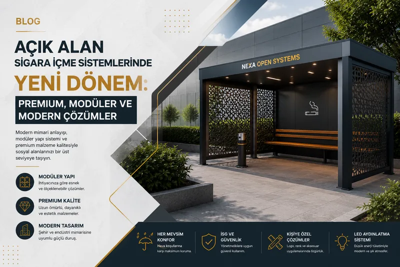 Açık Alan Sigara İçme Sistemlerinde Yeni Dönem: Premium, Modüler ve Modern Çözümler