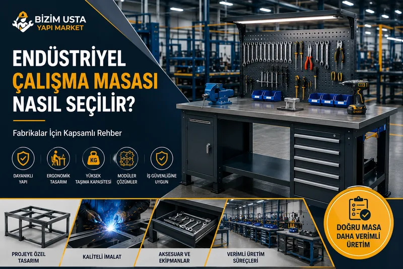 Endüstriyel Çalışma Masası Nasıl Seçilir? Fabrikalar İçin Kapsamlı Rehber
