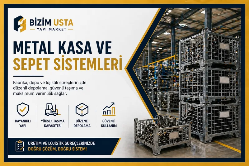 SANAYİDE METAL KASA VE SEPET SİSTEMLERİ NEDEN BU KADAR ÖNEMLİ?