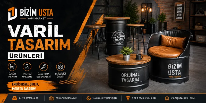 Endüstriyel Dekorasyonda Yeni Trend: Varil Tasarımlar
