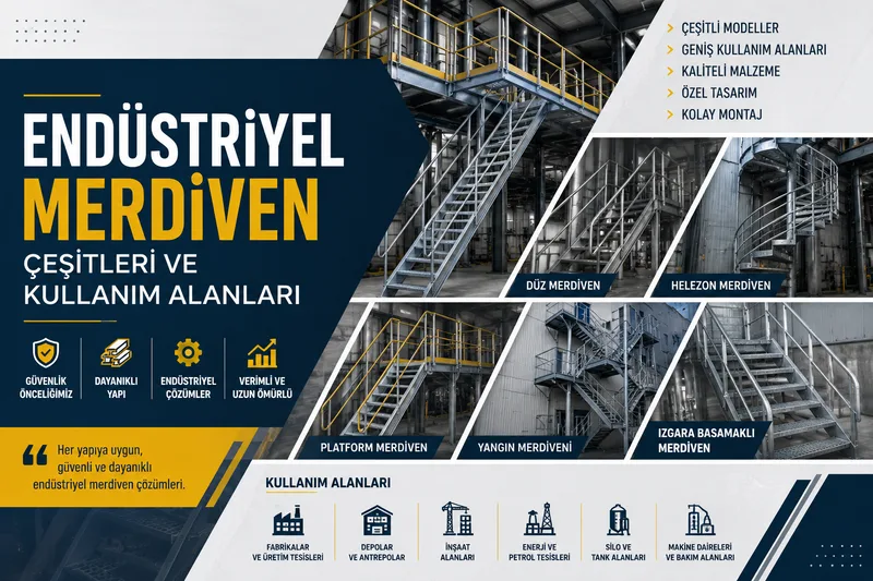 Endüstriyel Merdiven Çeşitleri ve Kullanım Alanları