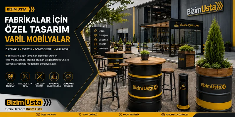 Fabrikalar İçin Özel Tasarım Varil Mobilyalar