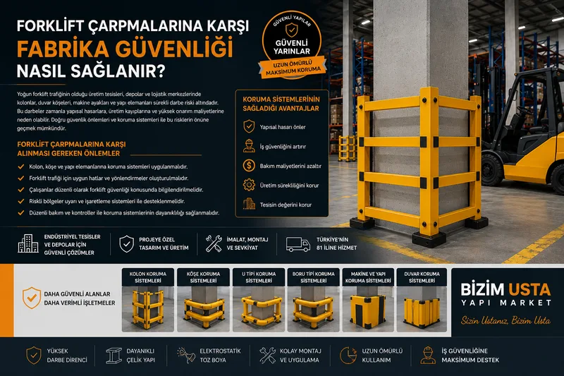Forklift Çarpmalarına Karşı Fabrika Güvenliği Nasıl Sağlanır?