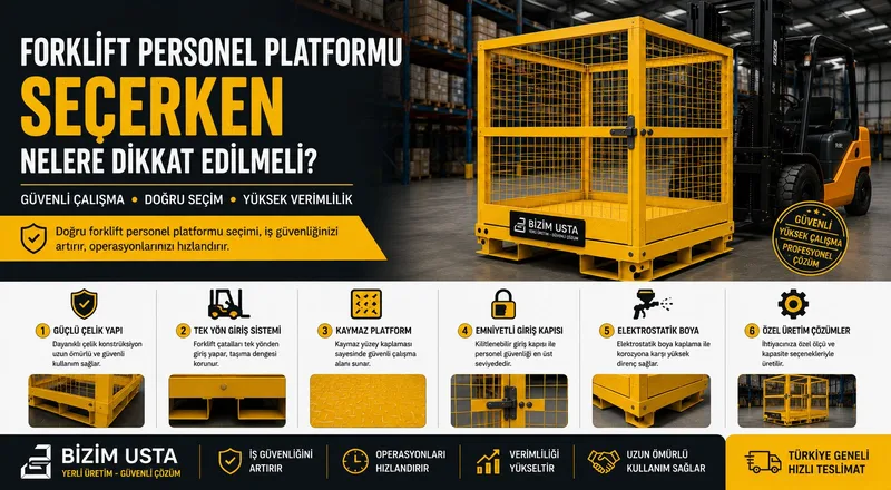 Forklift Personel Platformu Seçerken Nelere Dikkat Edilmeli?