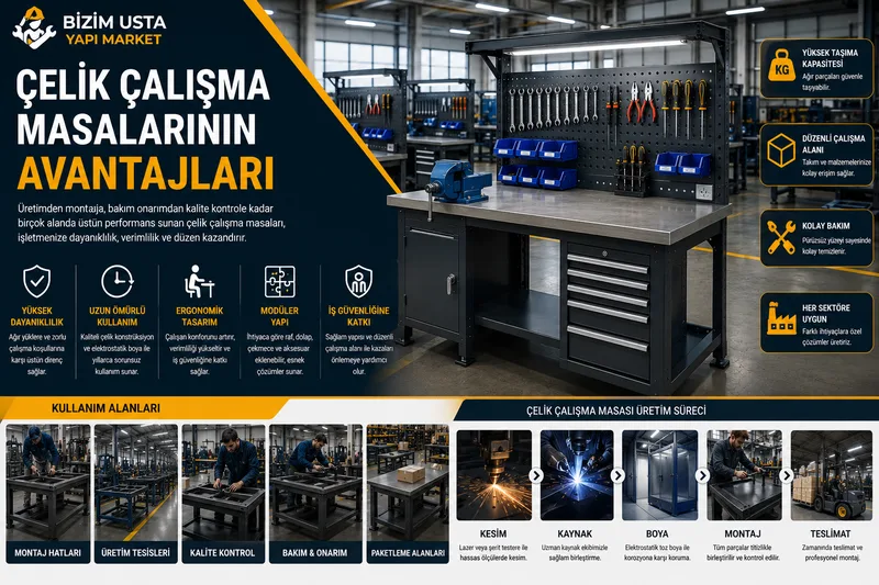 Çelik Çalışma Masalarının Avantajları Nelerdir?