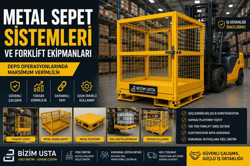 Metal Sepet Sistemleri ve Forklift Ekipmanları ile Depo Operasyonlarında Maksimum Verimlilik