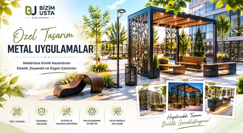Özel Tasarım Metal Uygulamalar ile Mekanlara Kimlik Kazandırın