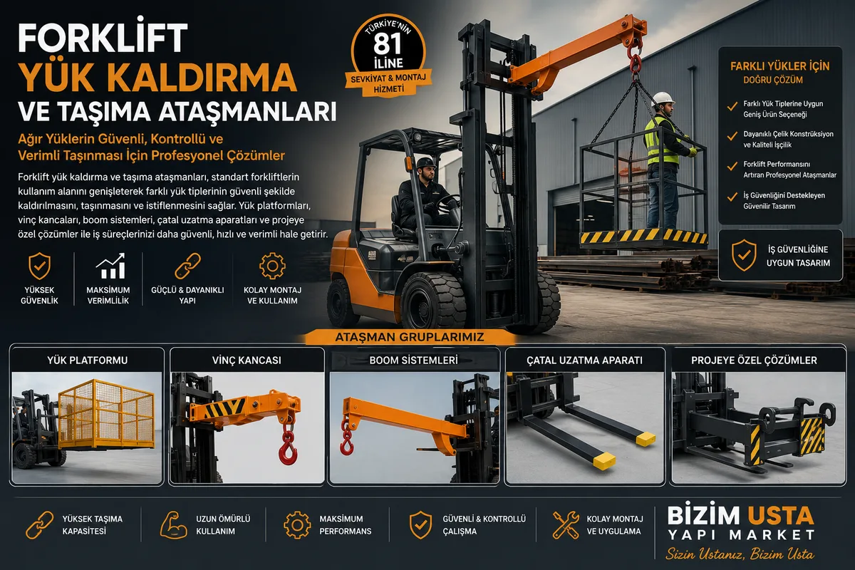 FORKLİFT TAŞIMA ATAŞMANLARI