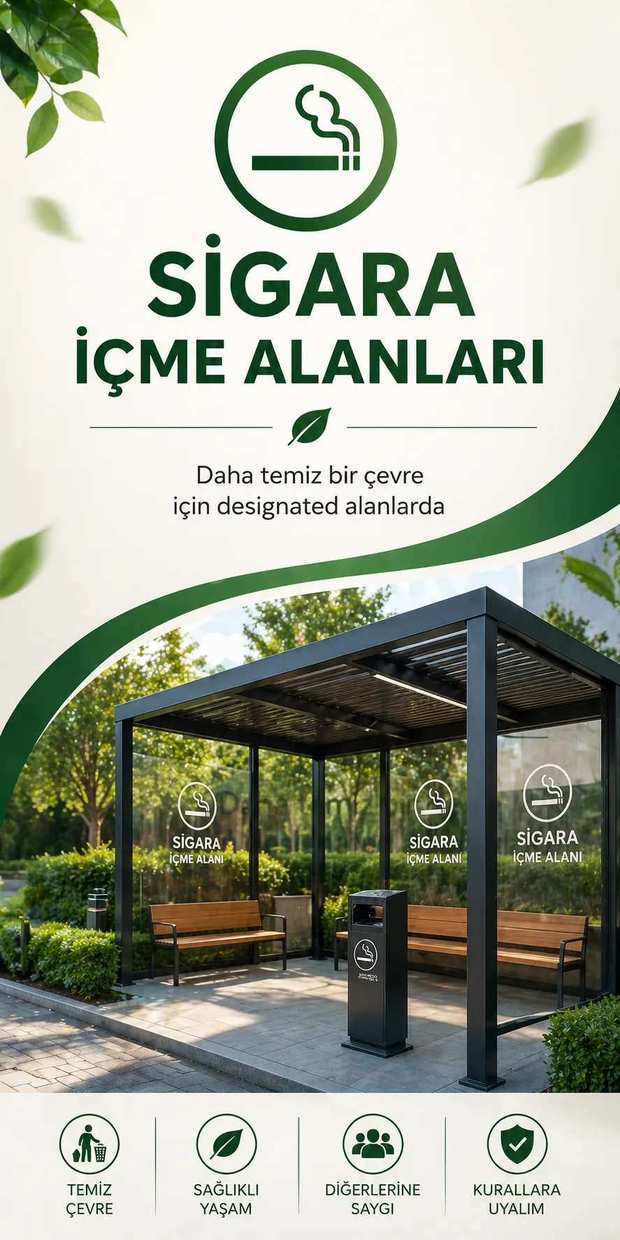 SİGARA İÇME ALANI SİSTEMLERİ