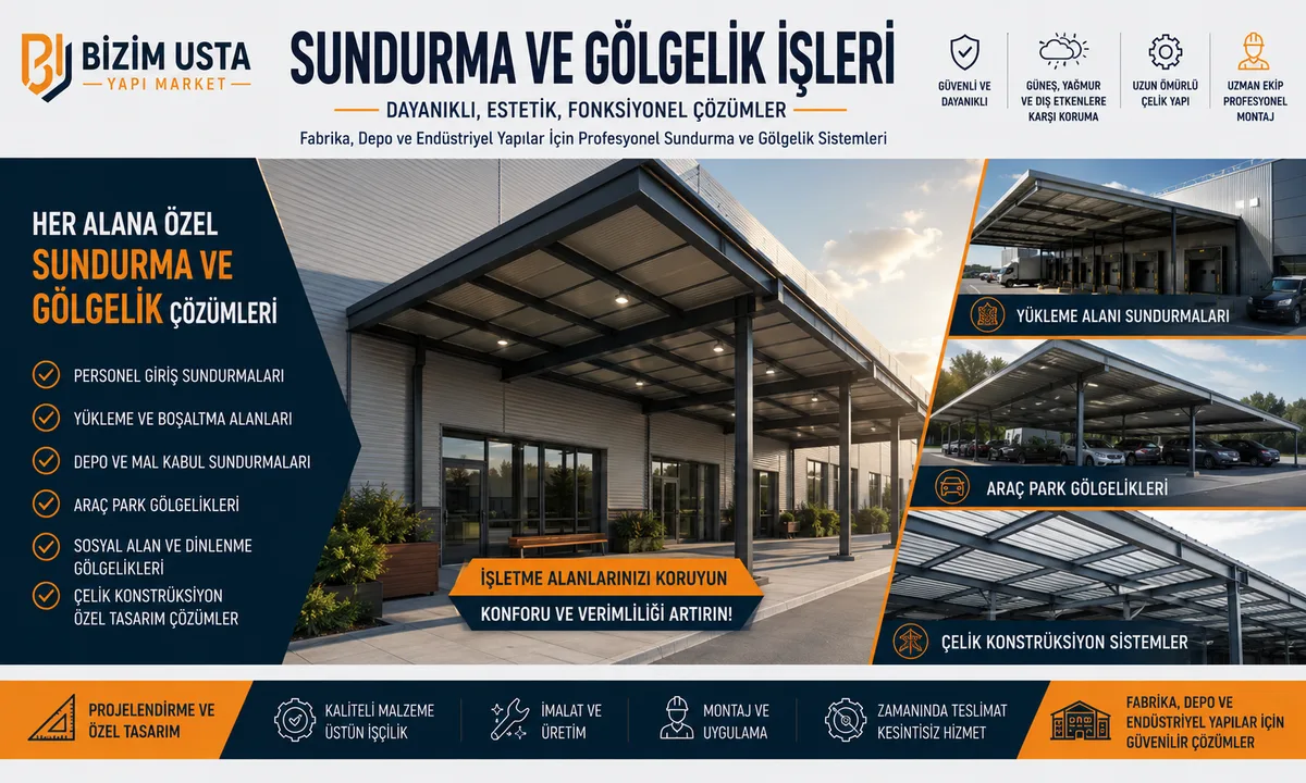 SUNDURMA VE GÖLGELİK İŞLERİ