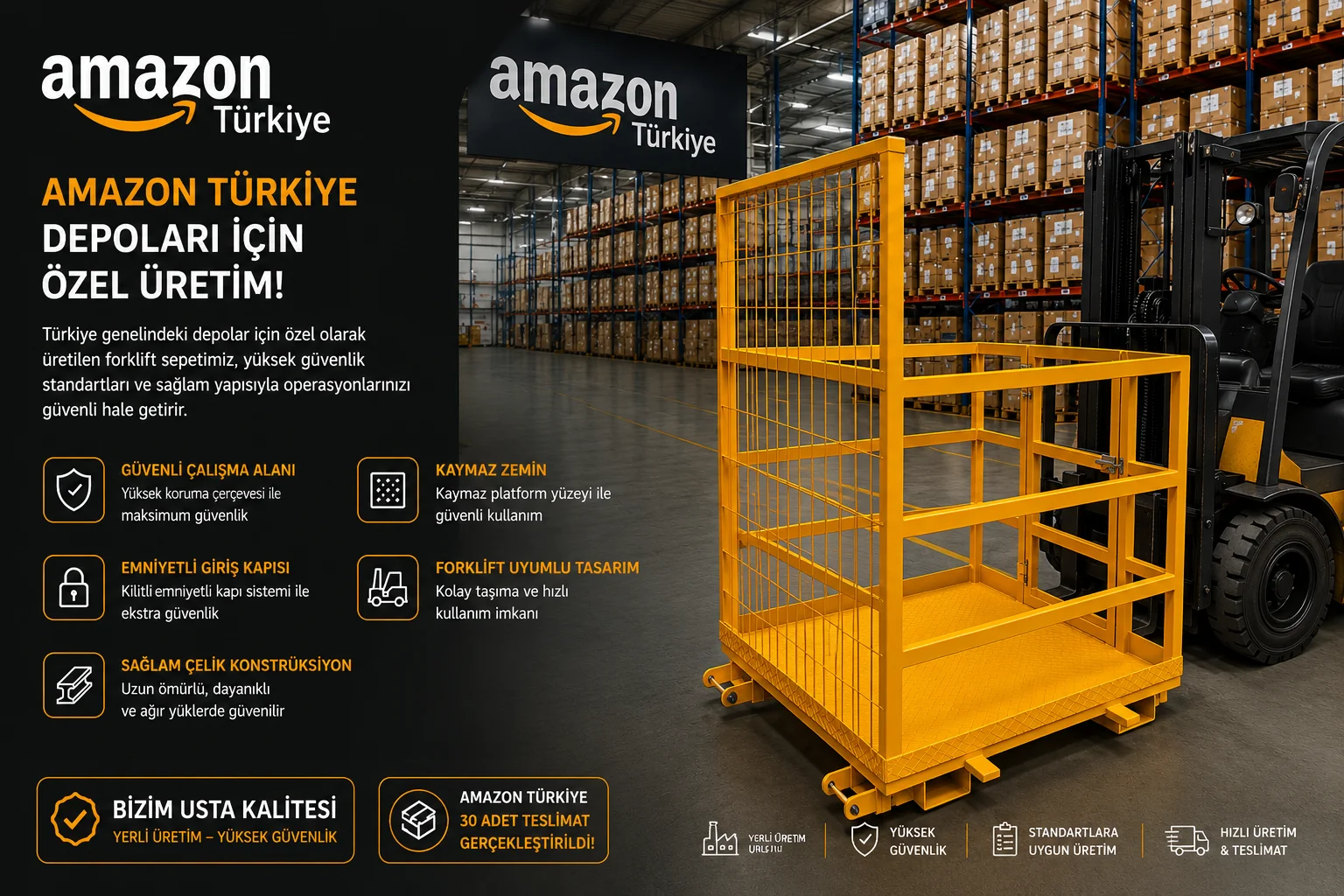 Amazon Türkiye Forklift Sepeti Projemiz