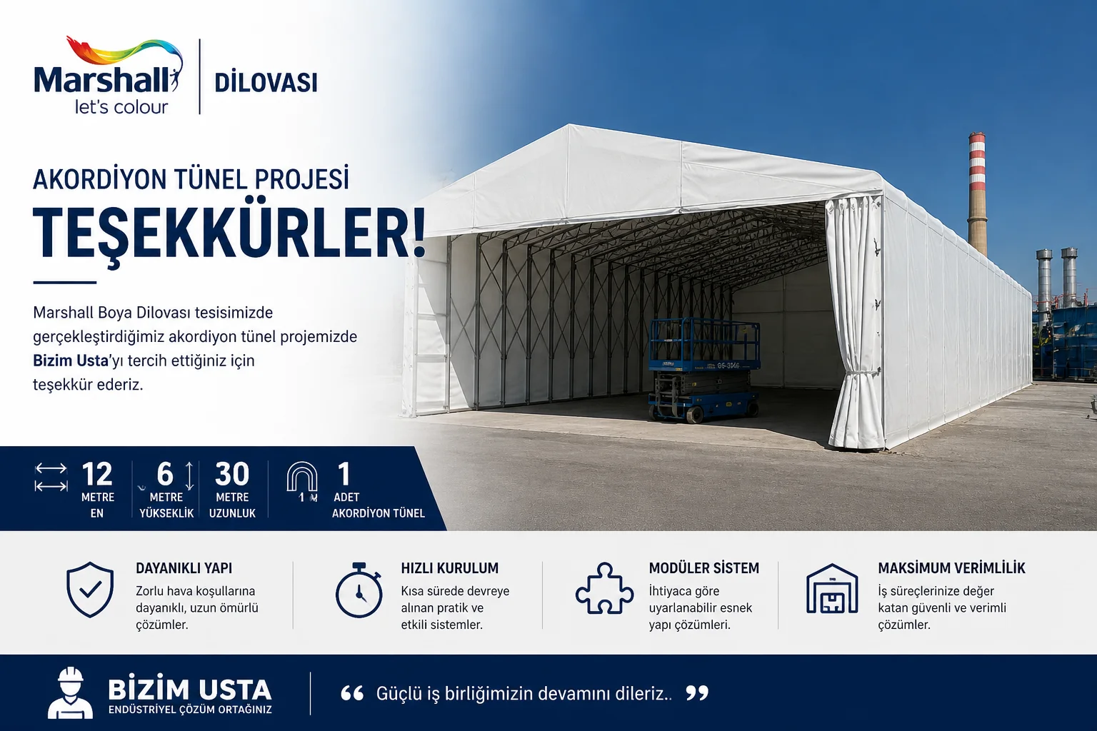 MARSHALL BOYA  AKORDİYON TÜNEL PROJESİ