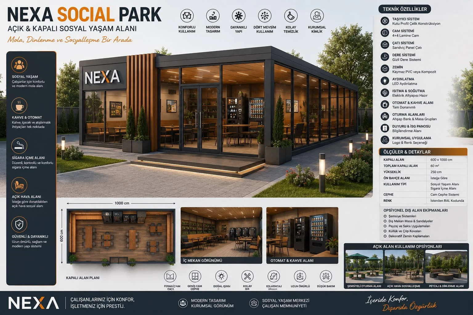 NEXA SOCIAL PARK SİGARA İÇME ALANI