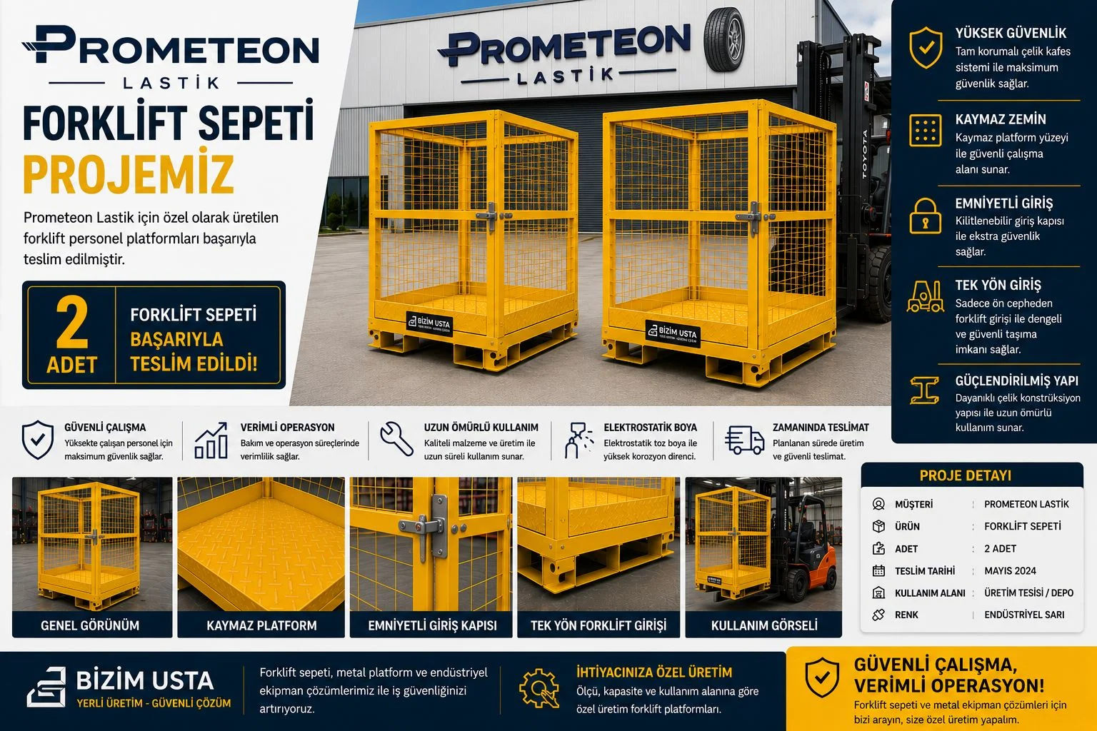 Prometeon Lastik Forklift Sepeti Projemiz