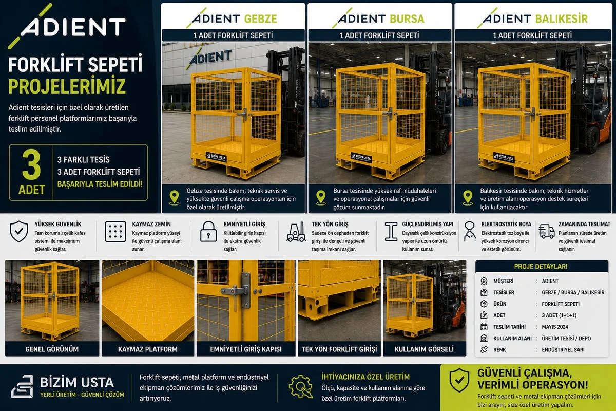 Adient Forklift Sepeti Projemiz
