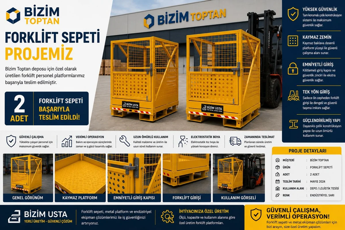 Bizim Toptan Forklift Sepeti Projemiz