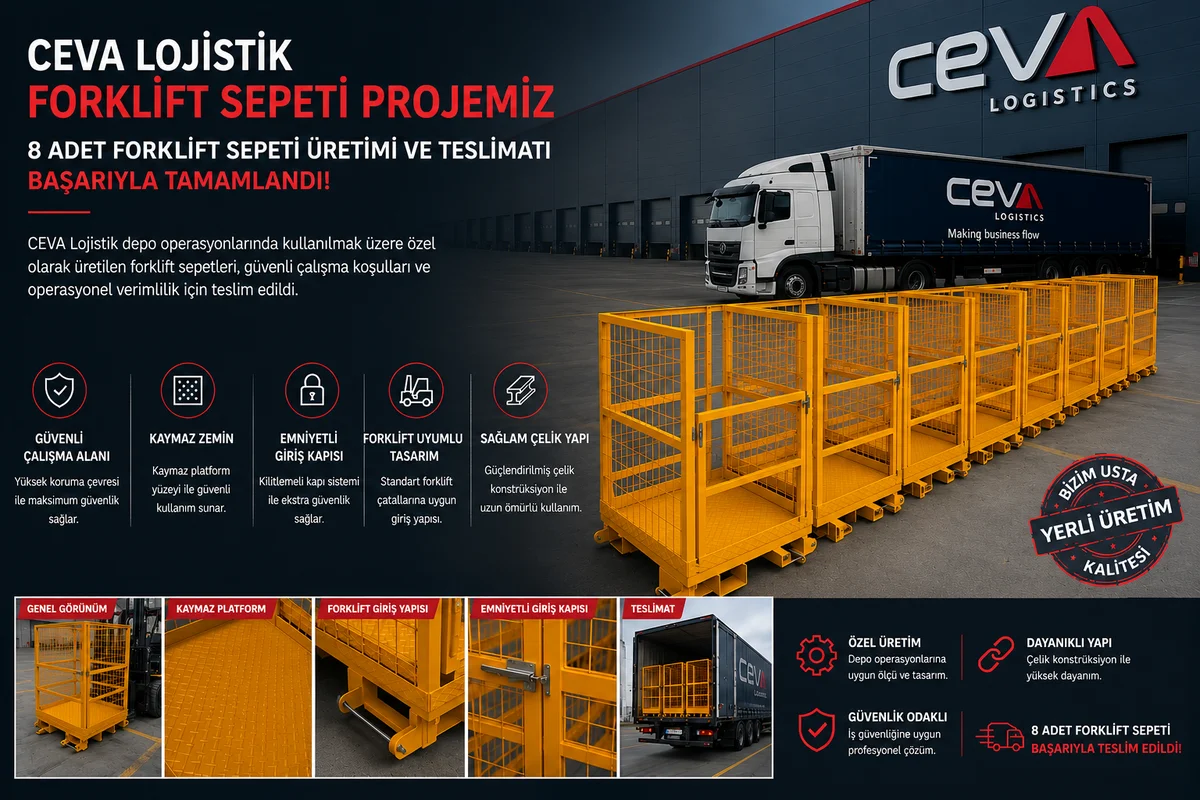 CEVA Lojistik Forklift Sepeti Projemiz