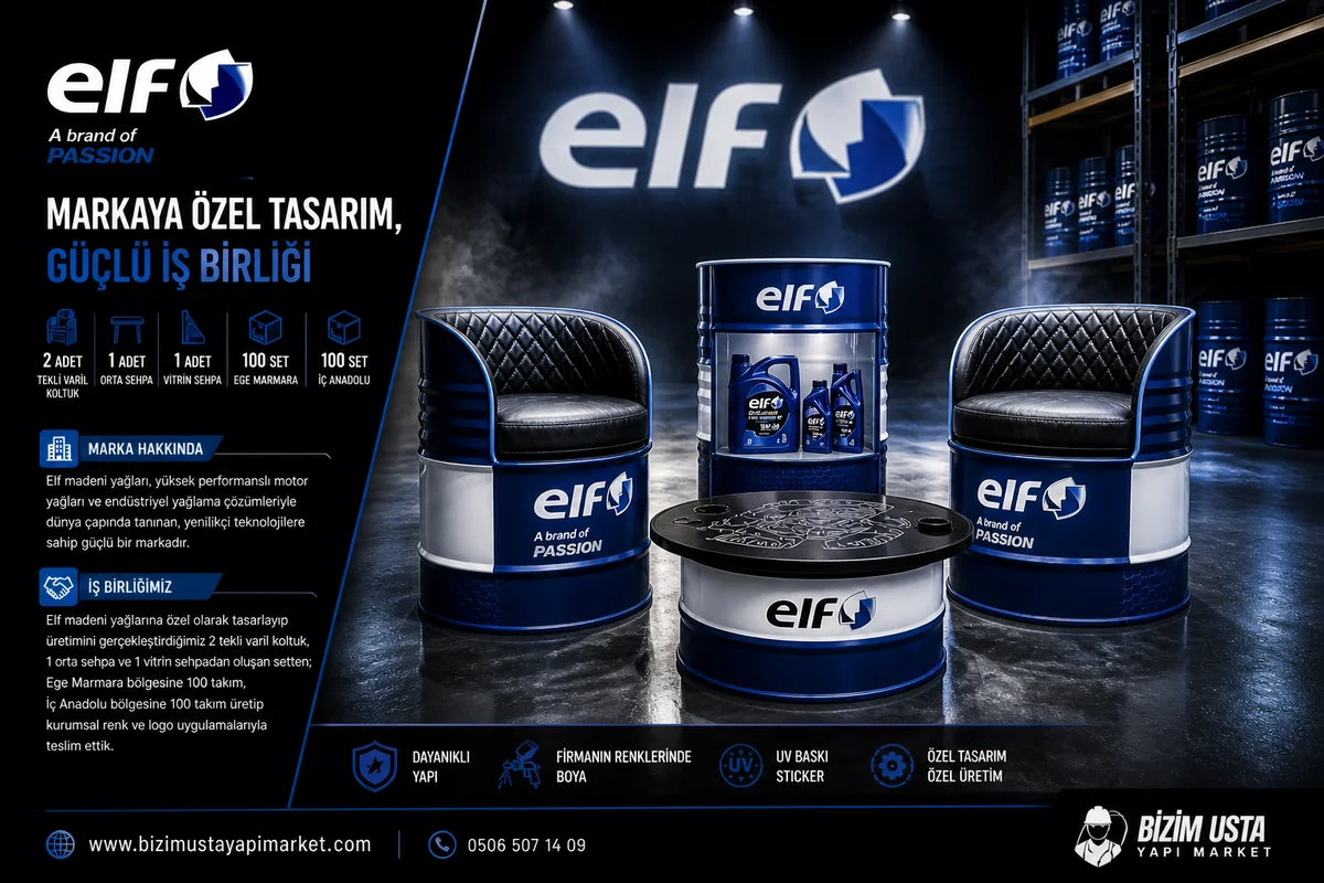 ELF MADENİ YAĞLAR VARİL KOLTUK PROJESİ