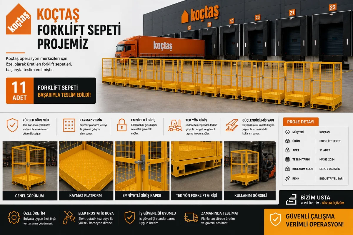 Koçtaş Forklift Sepeti Projemiz