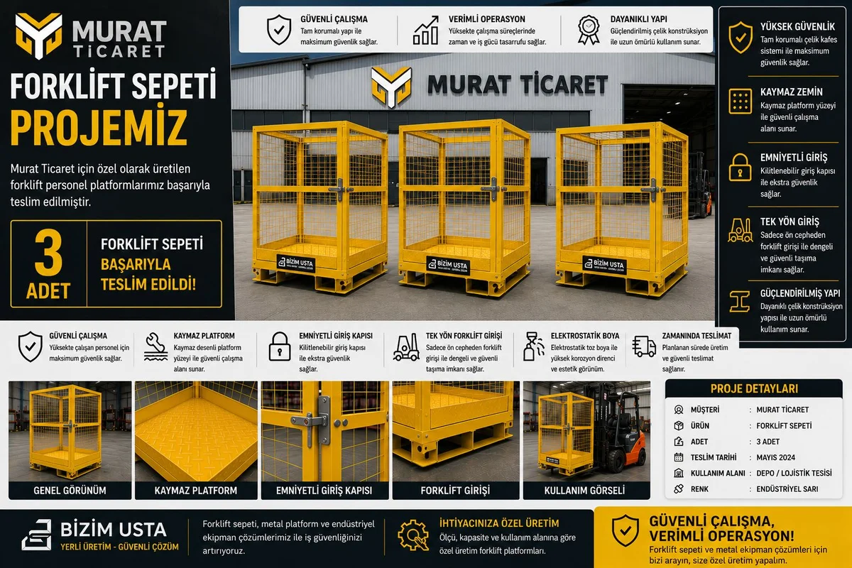 Murat Ticaret Forklift Sepeti Projemiz