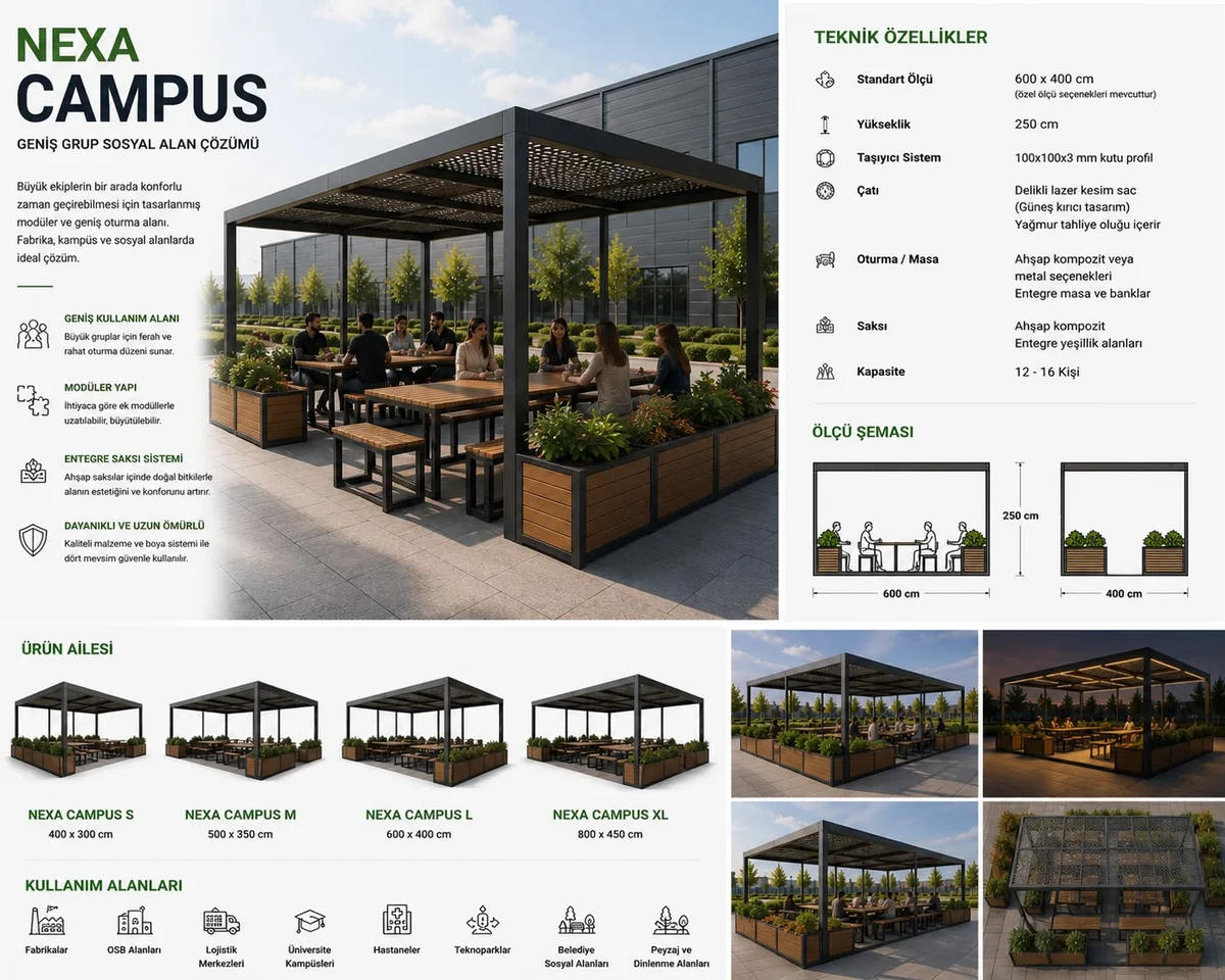 NEXA CAMPUS Geniş Grup Sosyal Alan Projesi