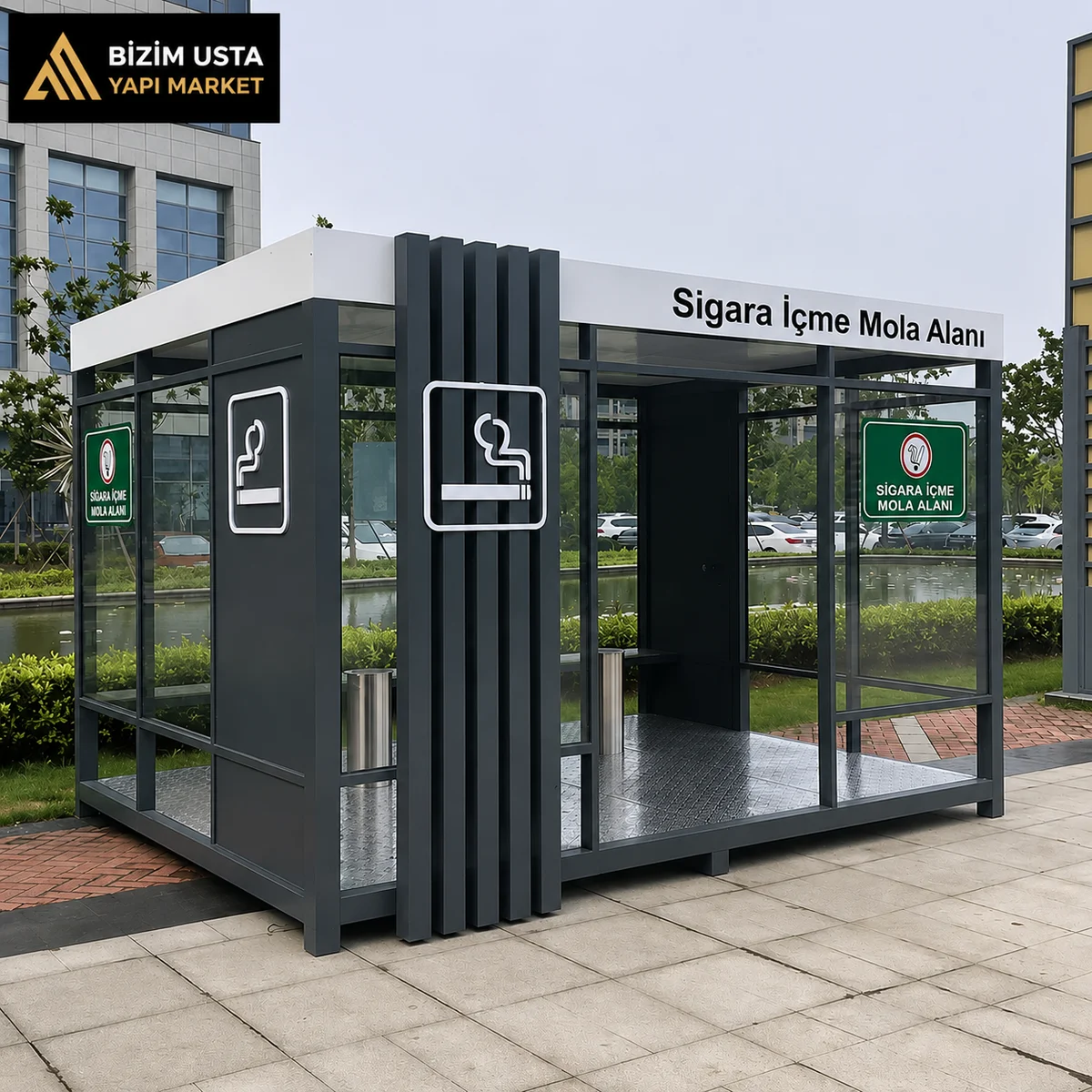 NEXA POINT Modüler Sigara İçme ve Sosyal Mola Alanı 