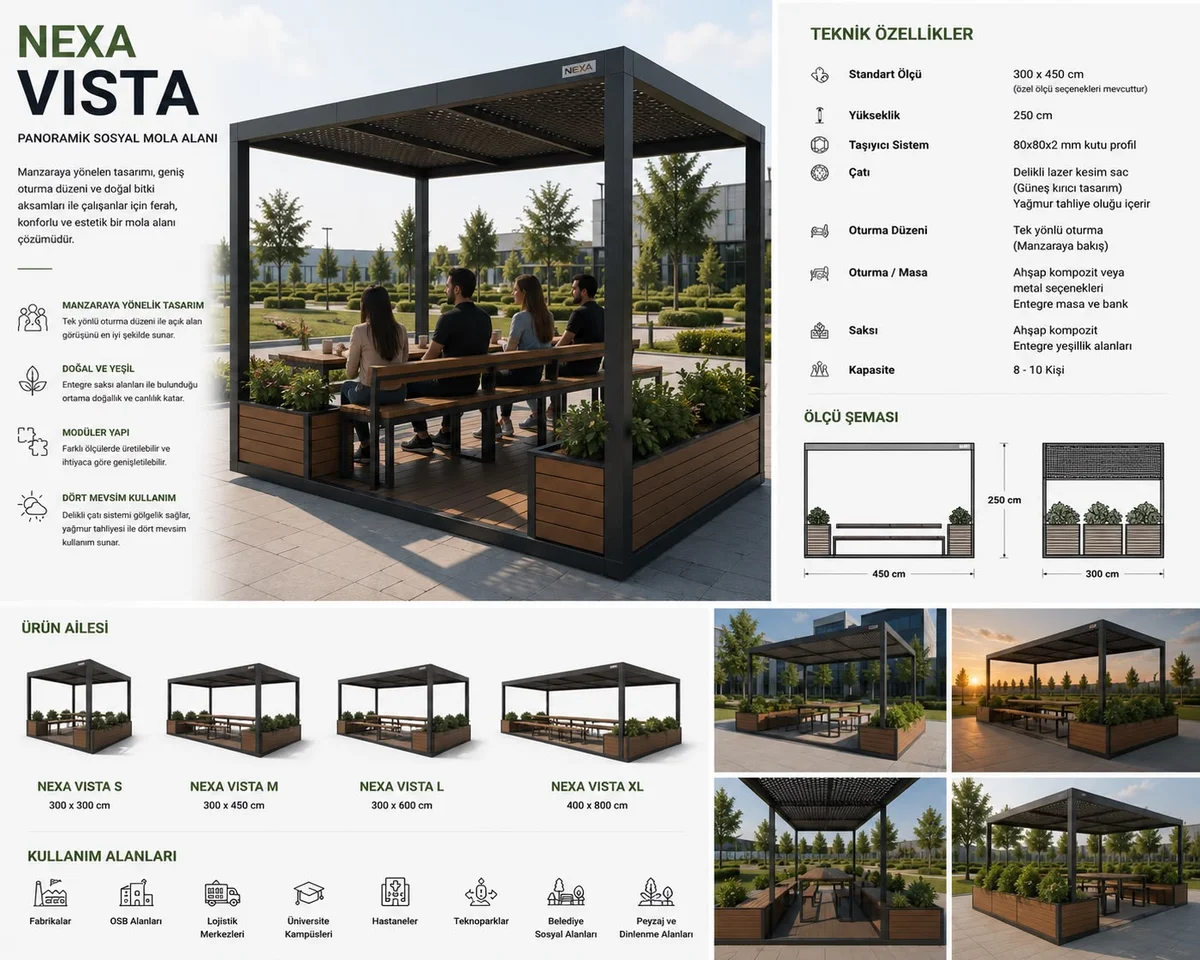 NEXA VISTA Panoramik Sosyal Mola Alanı Projesi