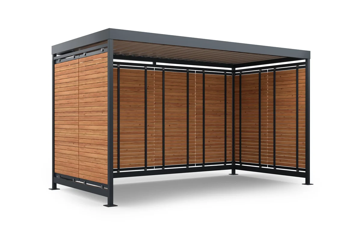 NEXA WOODLINE Ahşap Cepheli Sigara İçme Alanı