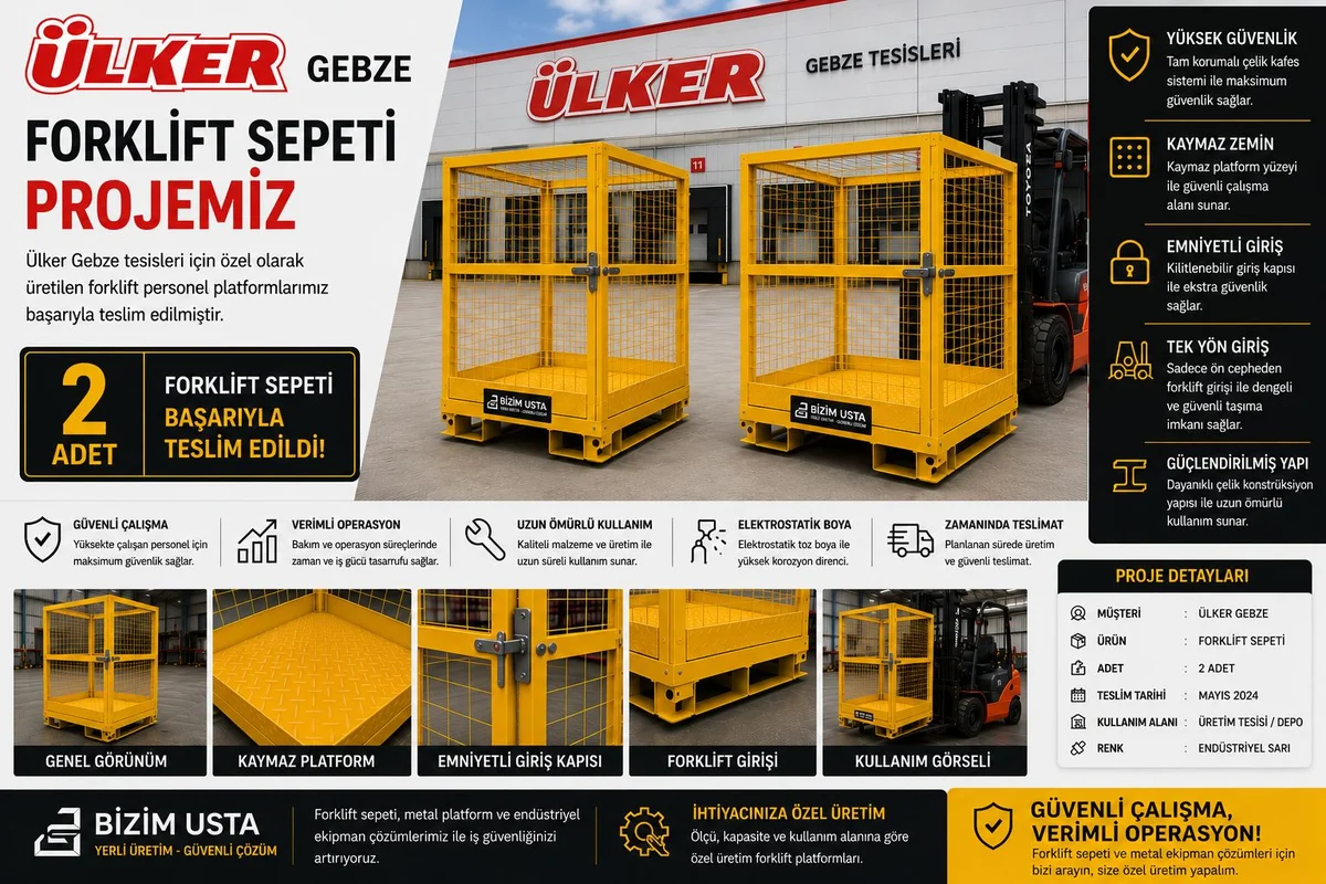 Ülker Gebze Forklift Sepeti Projemiz