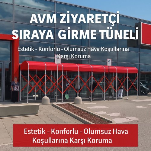 AKORDİYON TÜNEL MODEL 30 MARKET ÖNÜ YÜRÜYÜŞ TÜNELİ